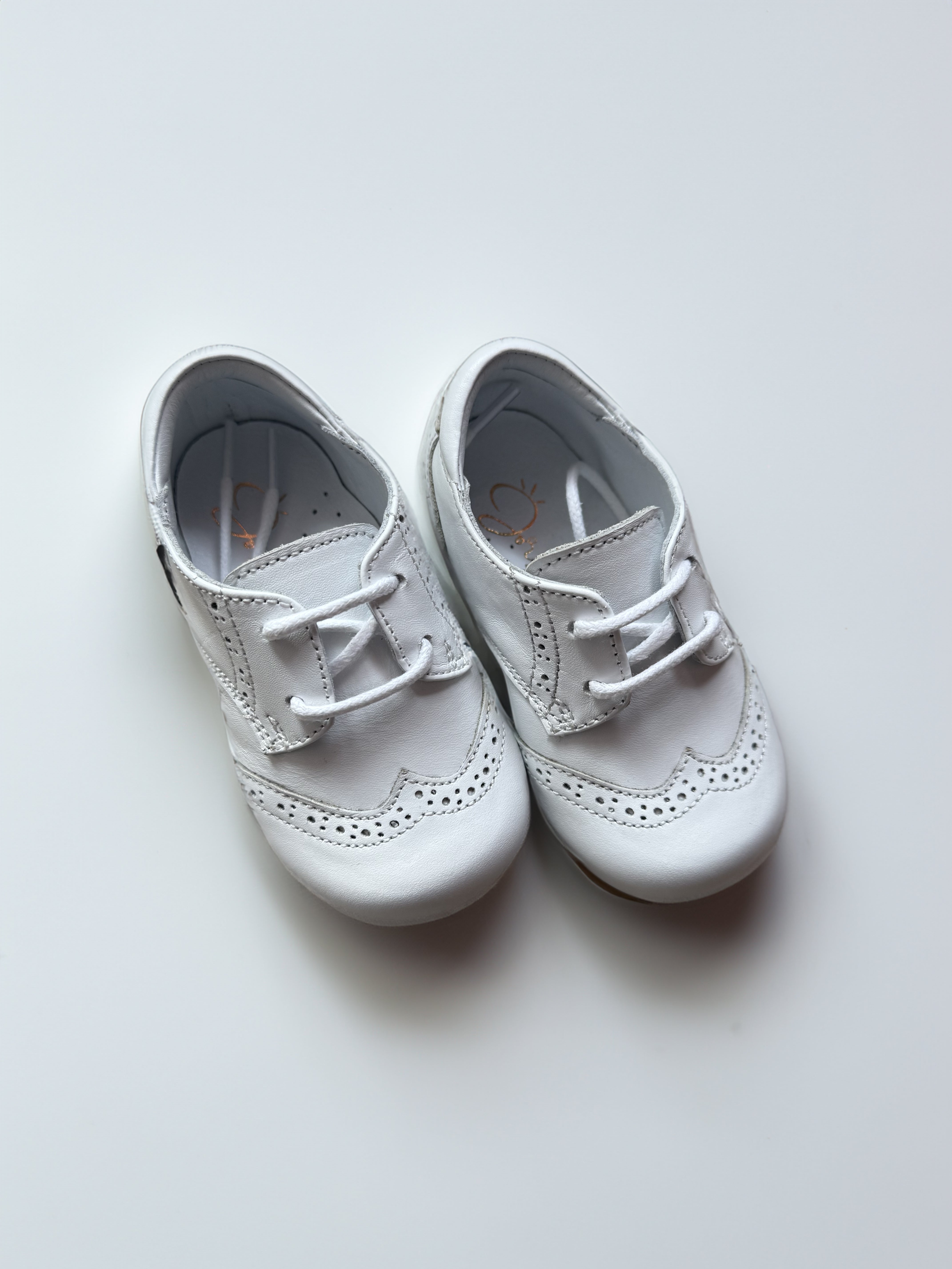 Classic White Baby Oxford Shoes