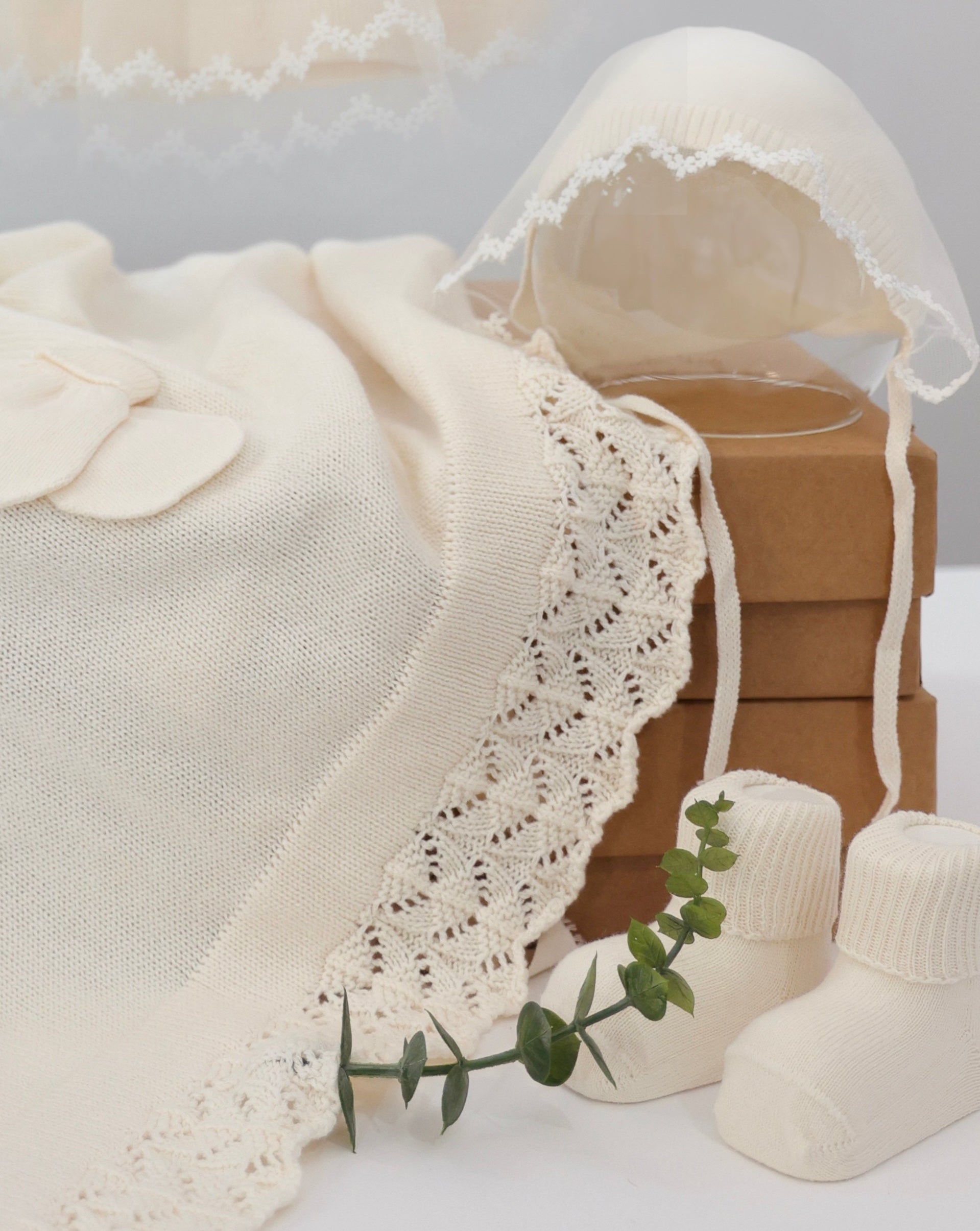 Organic Cotton Baby Dress Gift Set – 5 Pieces