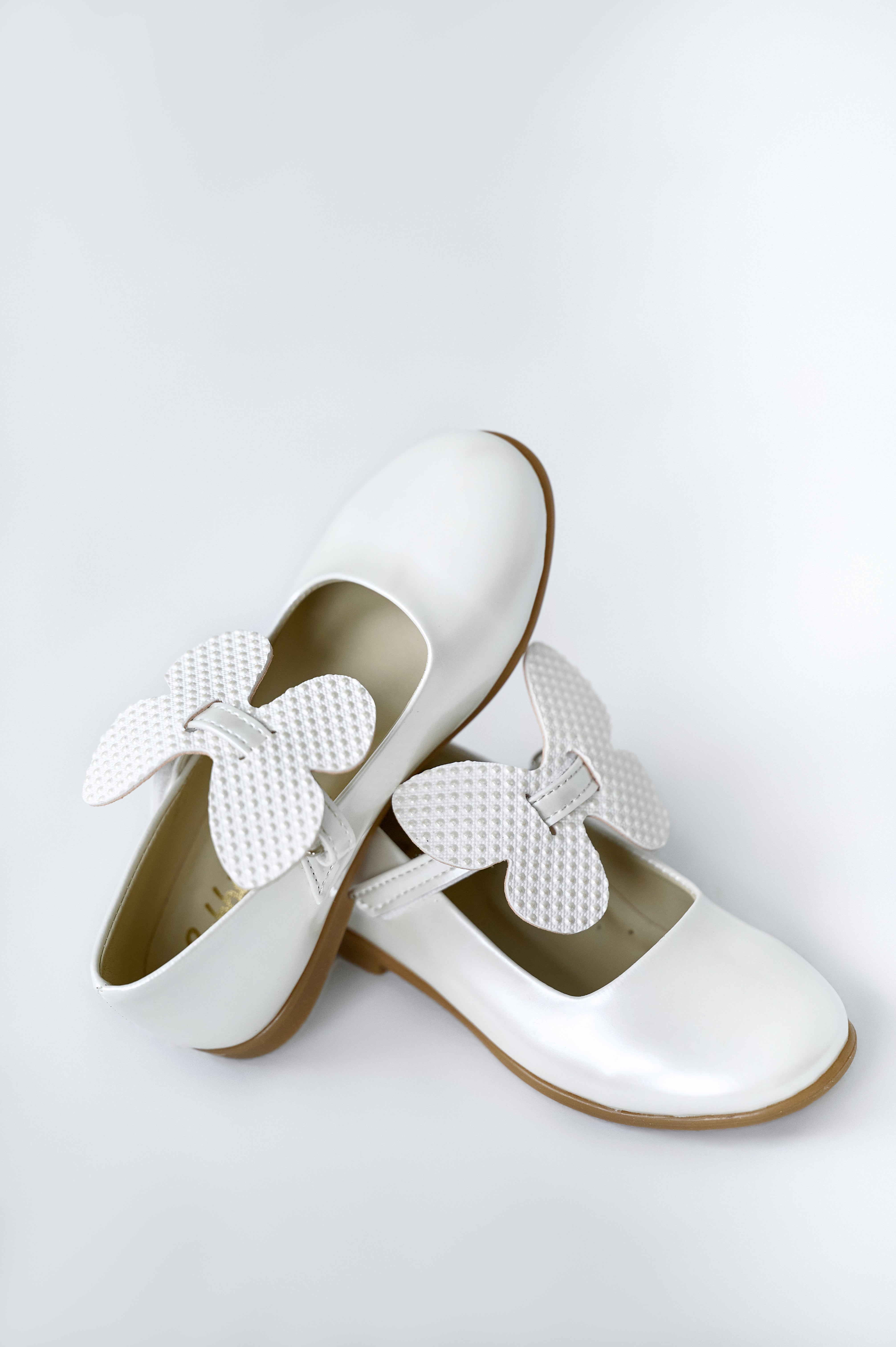 White Shoes With Butterfly