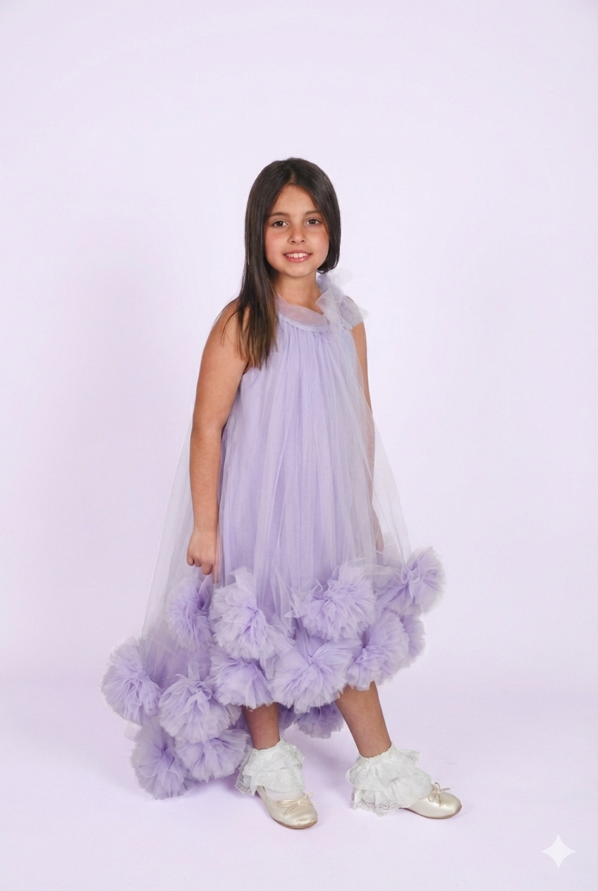 Fluffy Purpul Dress