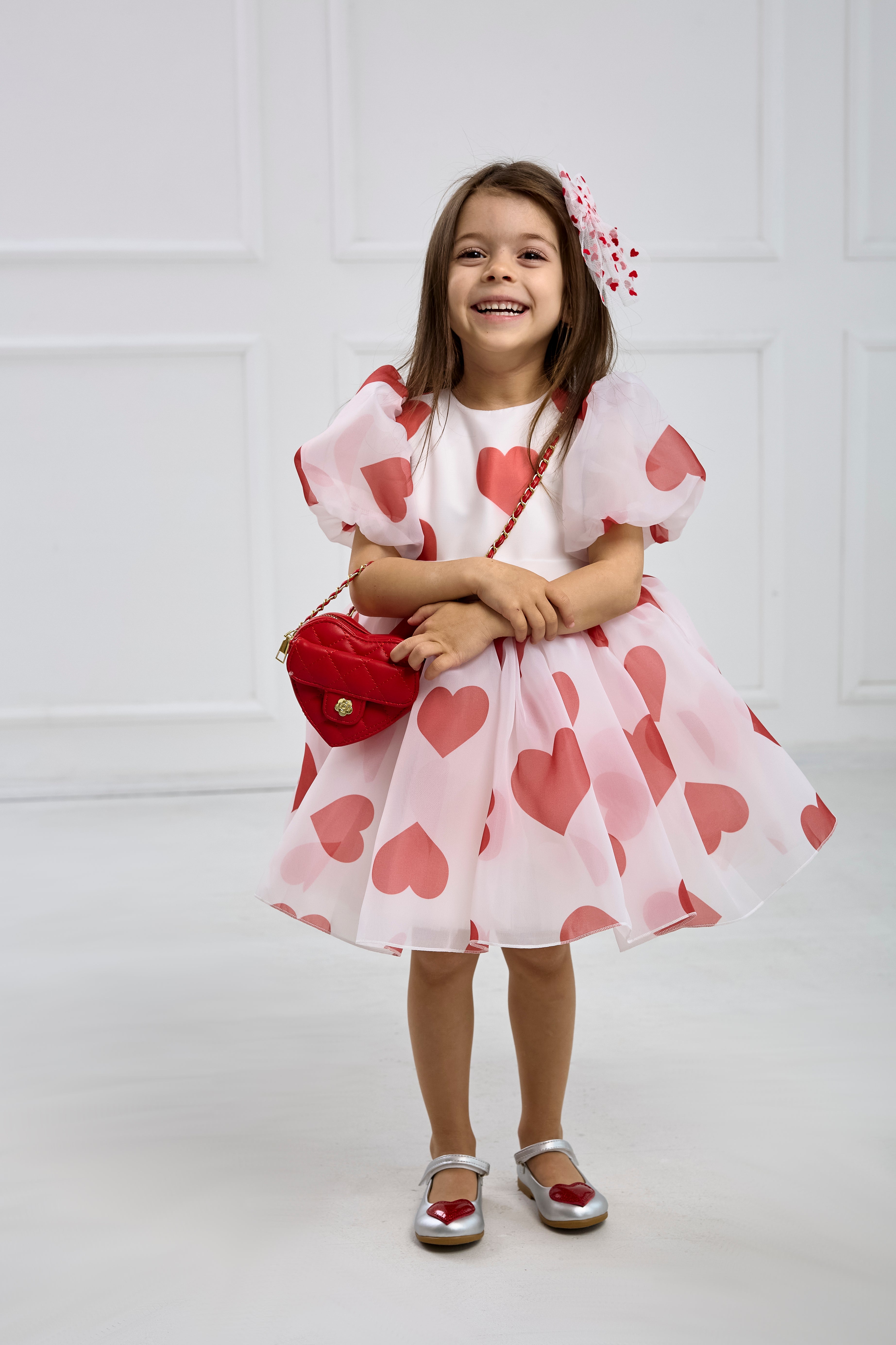 Heart Dress β Includes Matching Bag and Hair Accessory