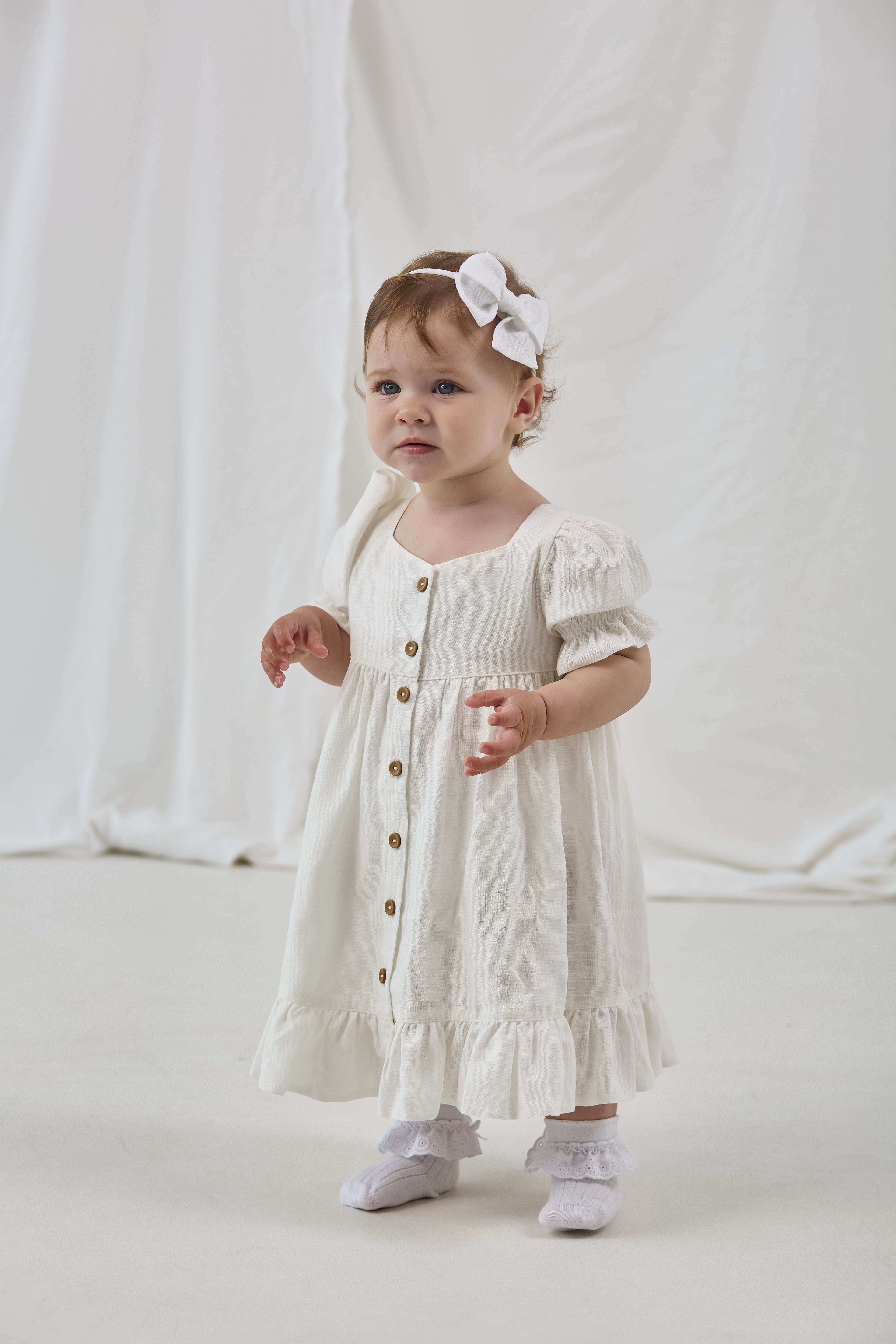 White Linen Dress