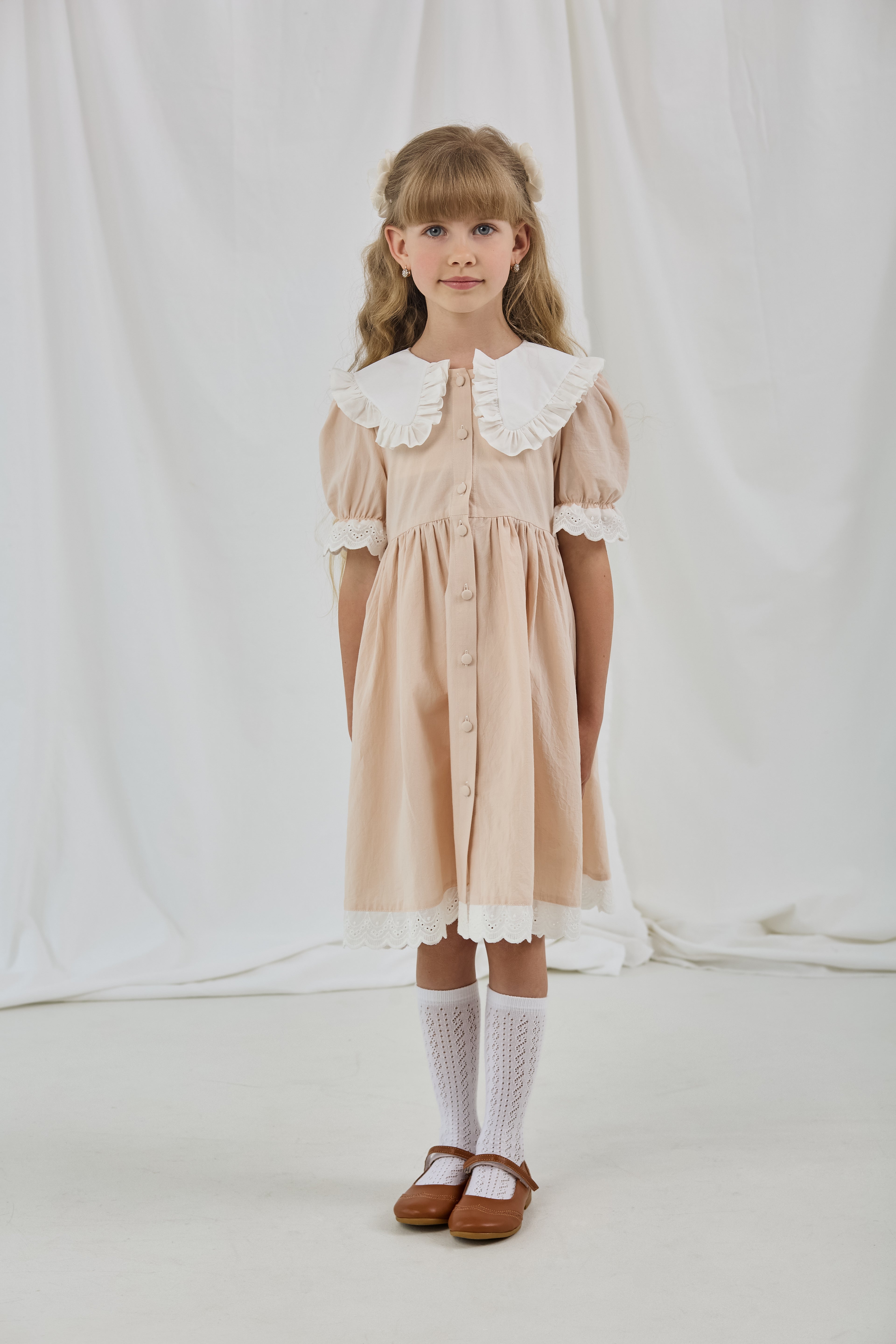 Vintage Collar Cotton Dress