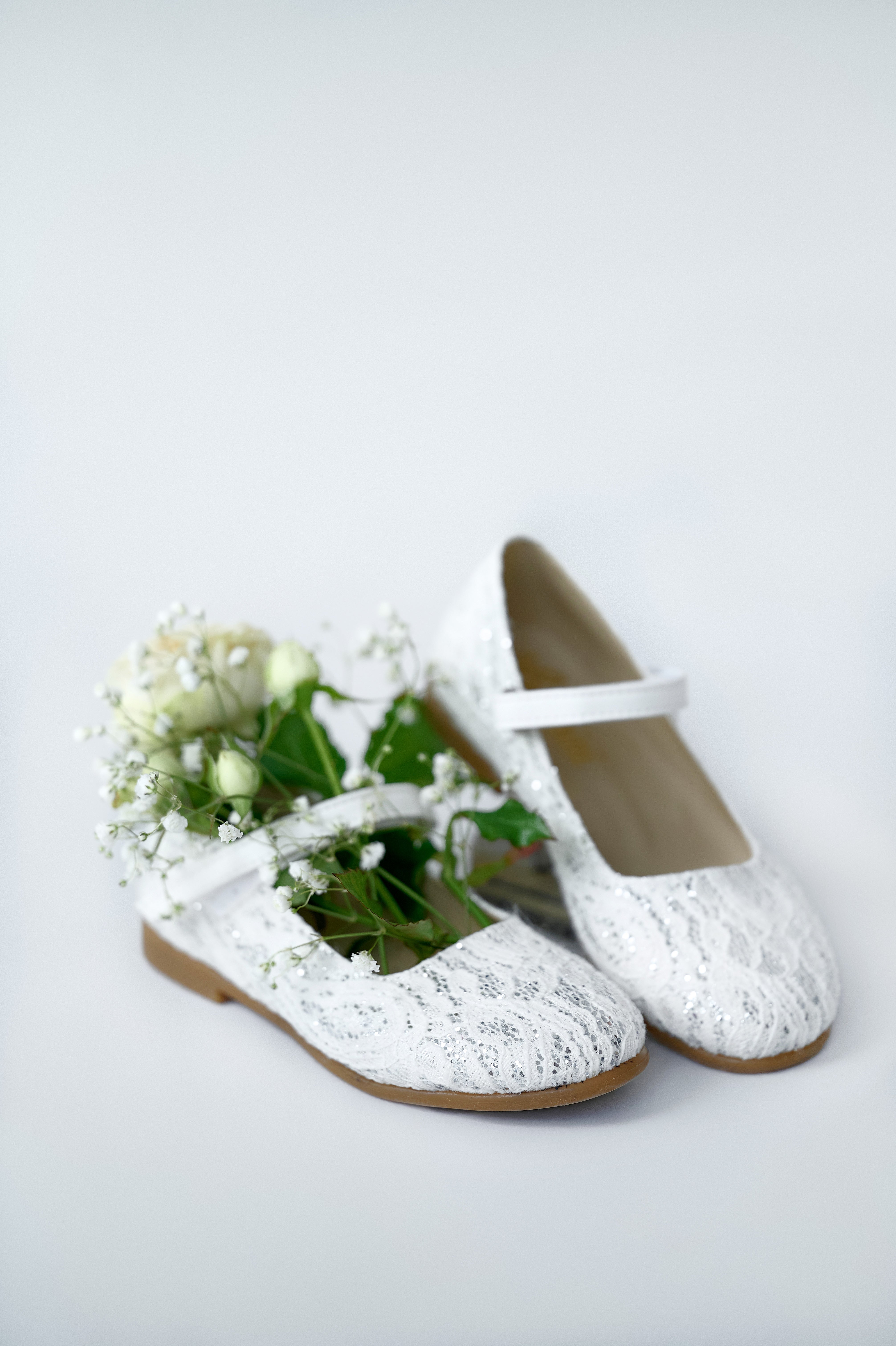 White Lace Shoes