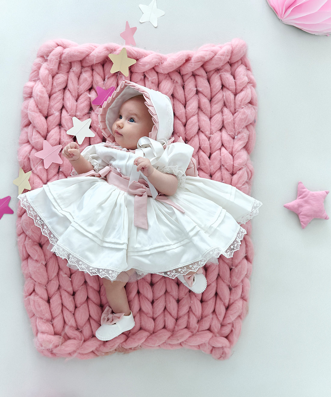 Adorable White Baby Set