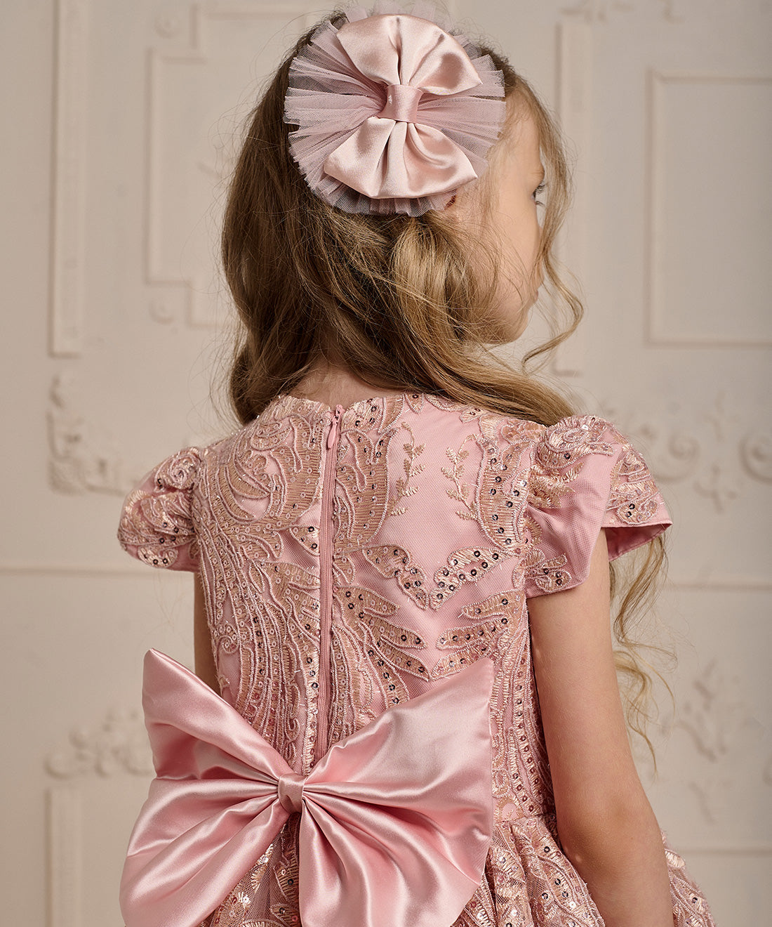 Luxury Dantel Pink Dress