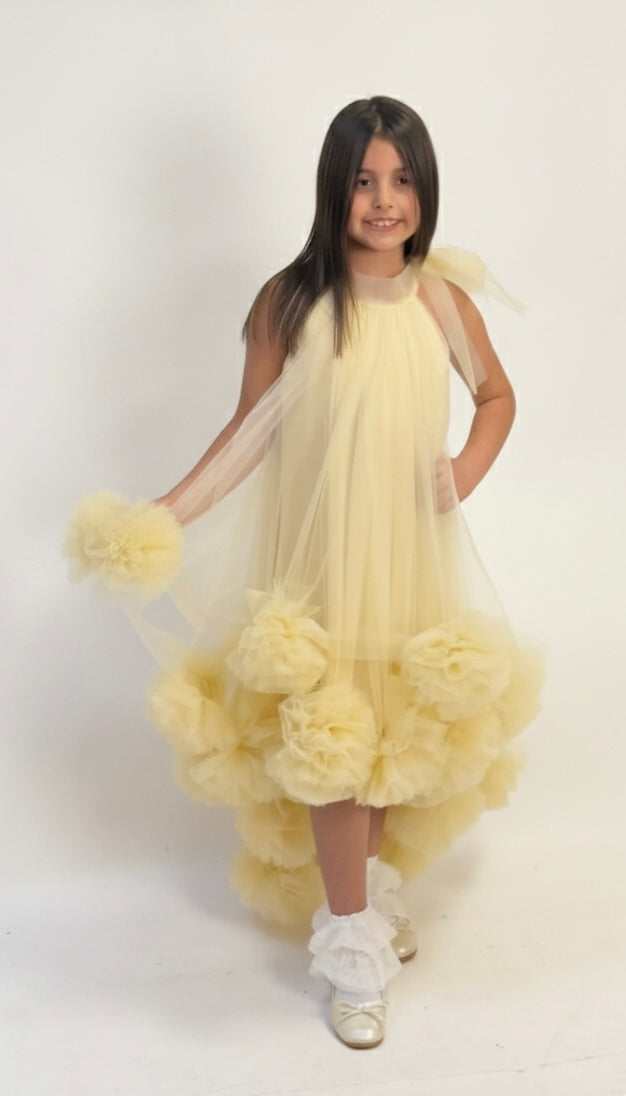 Fluffy Yellow Dress