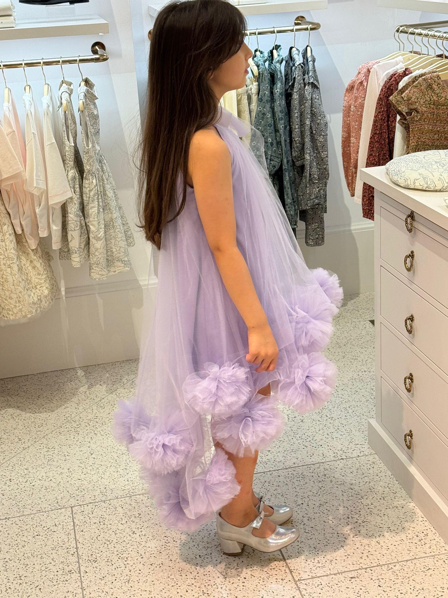 Fluffy Purpul Dress