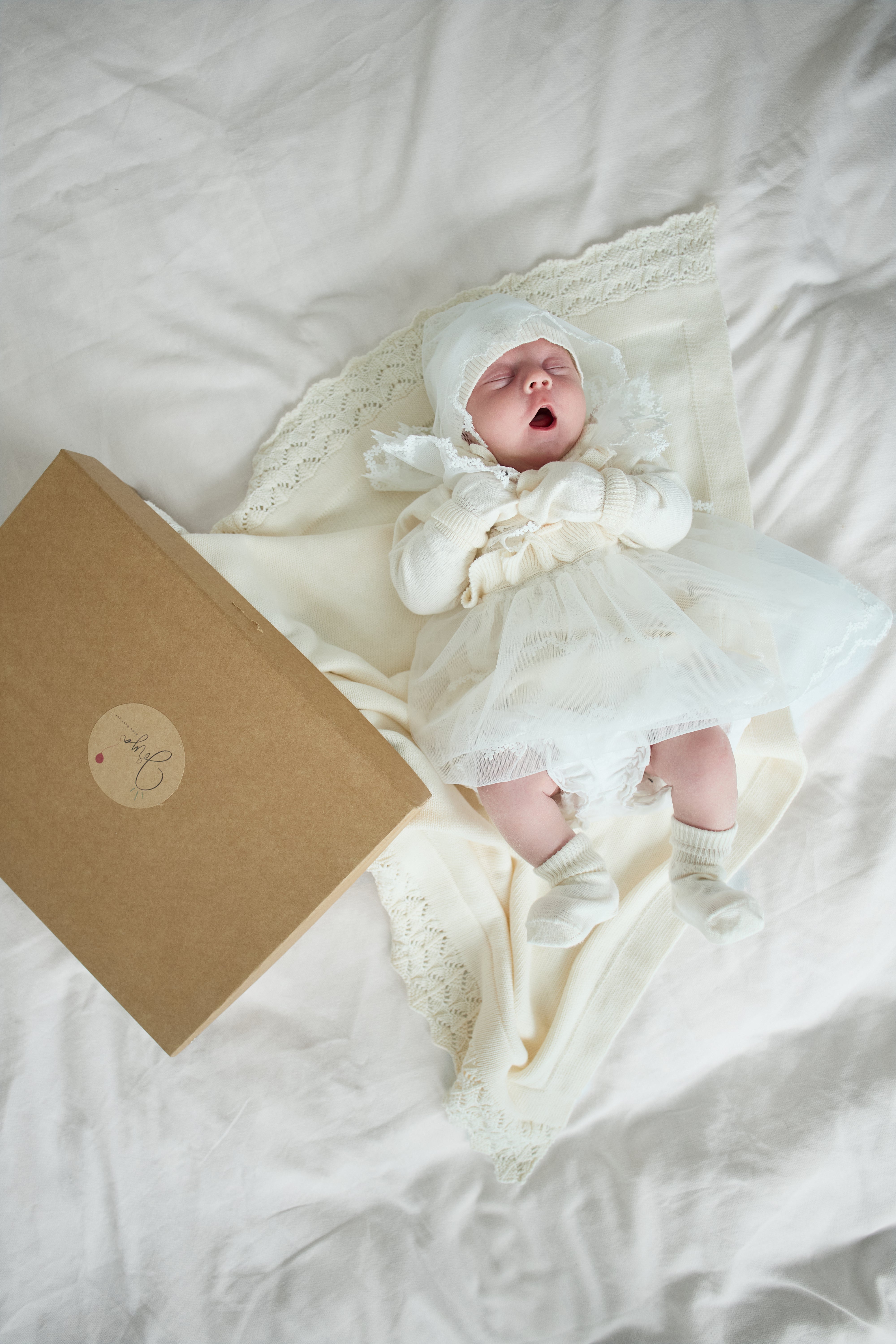 Organic Cotton Baby Dress Gift Set – 5 Pieces