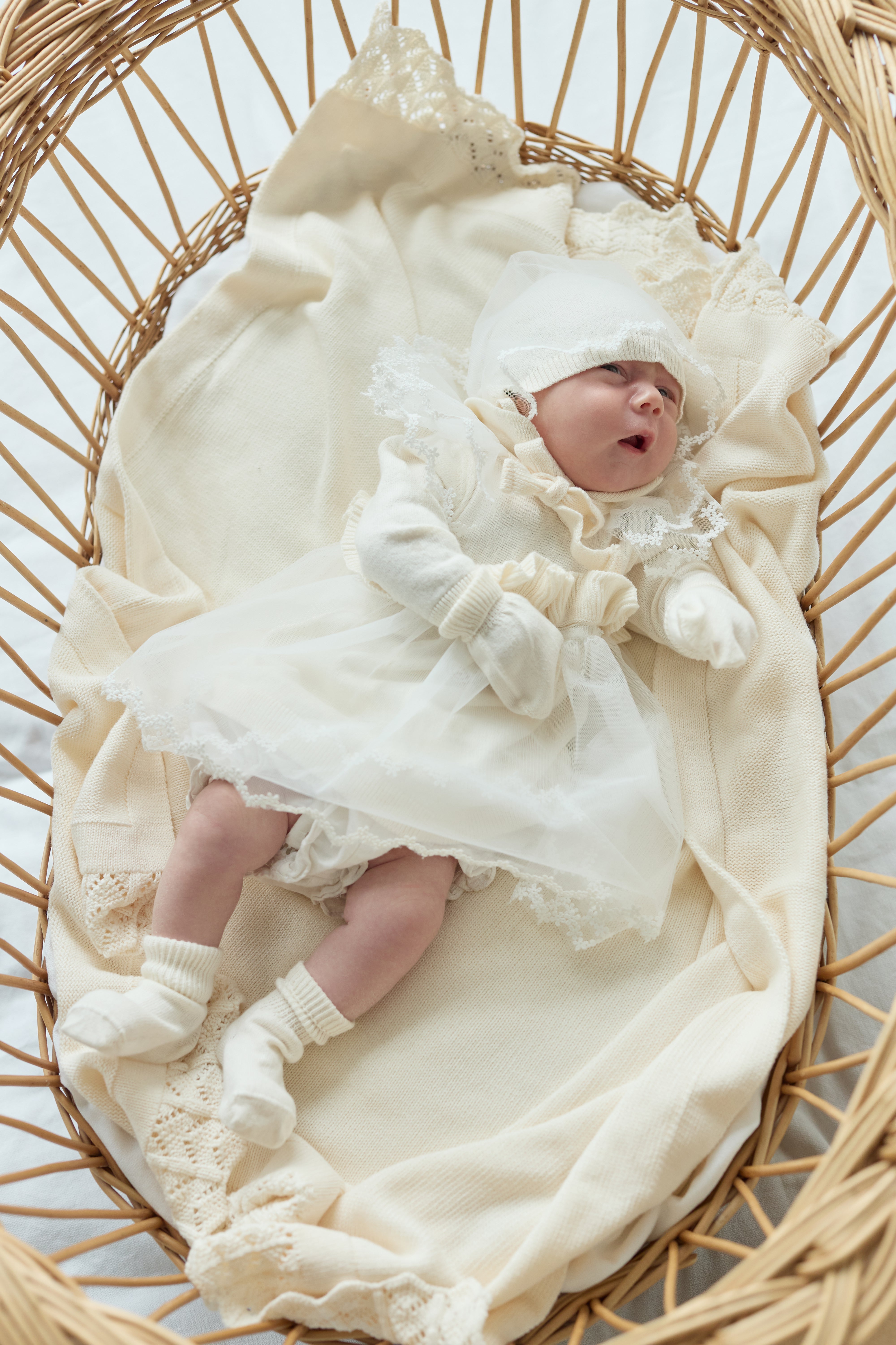 Organic Cotton Baby Dress Gift Set – 5 Pieces