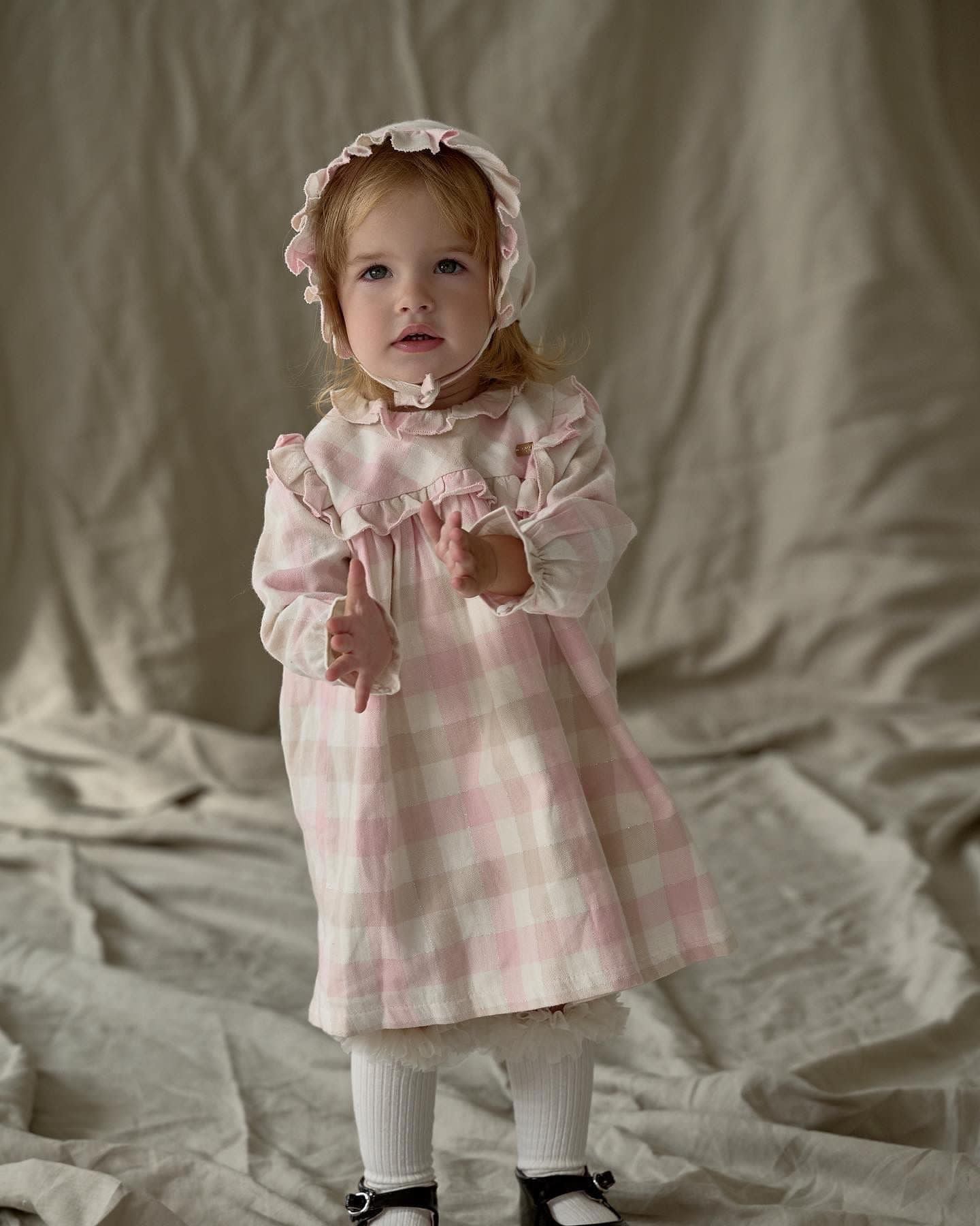 The Checkered Baby Pink Set